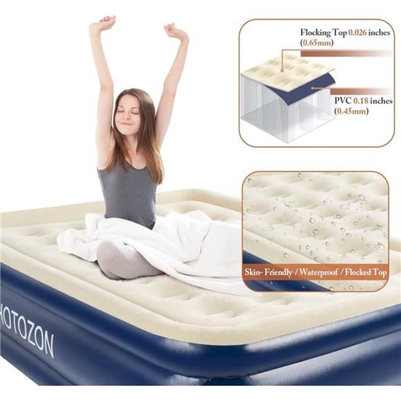 Bedding | Air Mattress With Builtin Pump 18 Foldable Air Bed With Carry ...